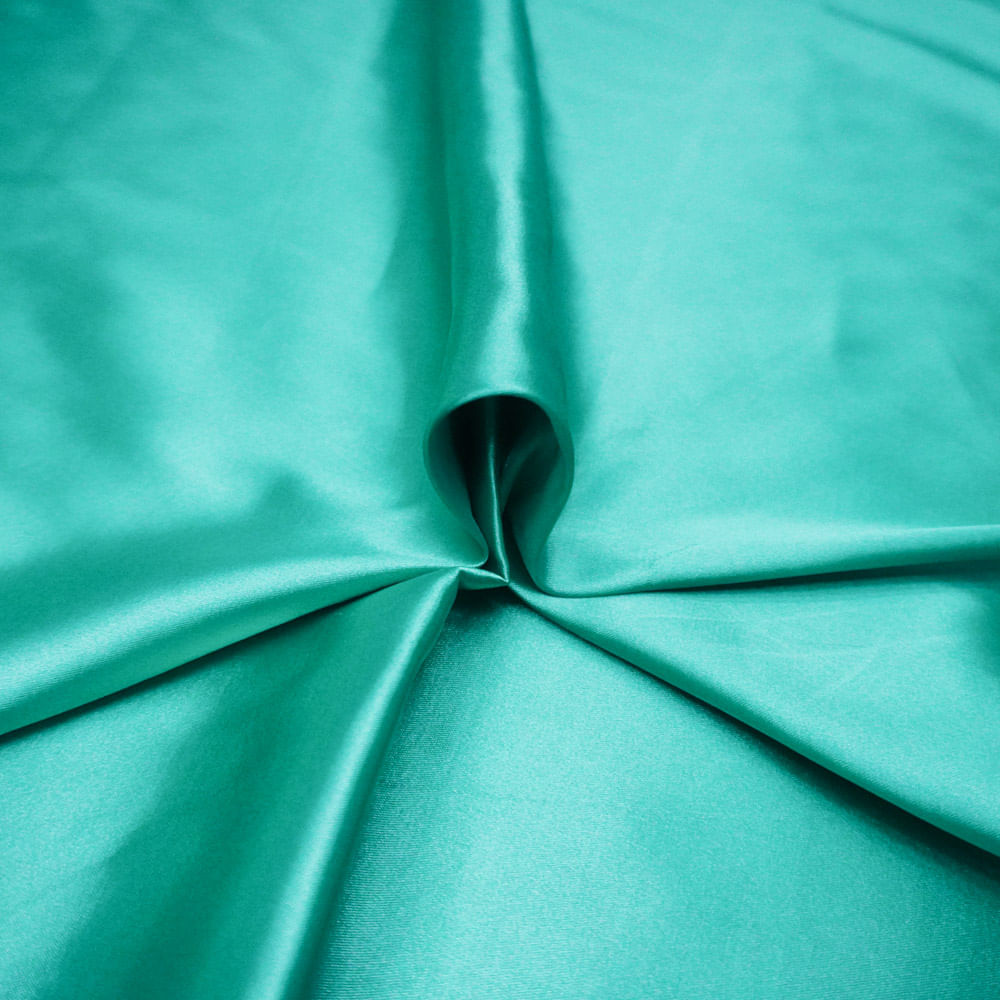 Tecido cetim com elastano verde esmeralda