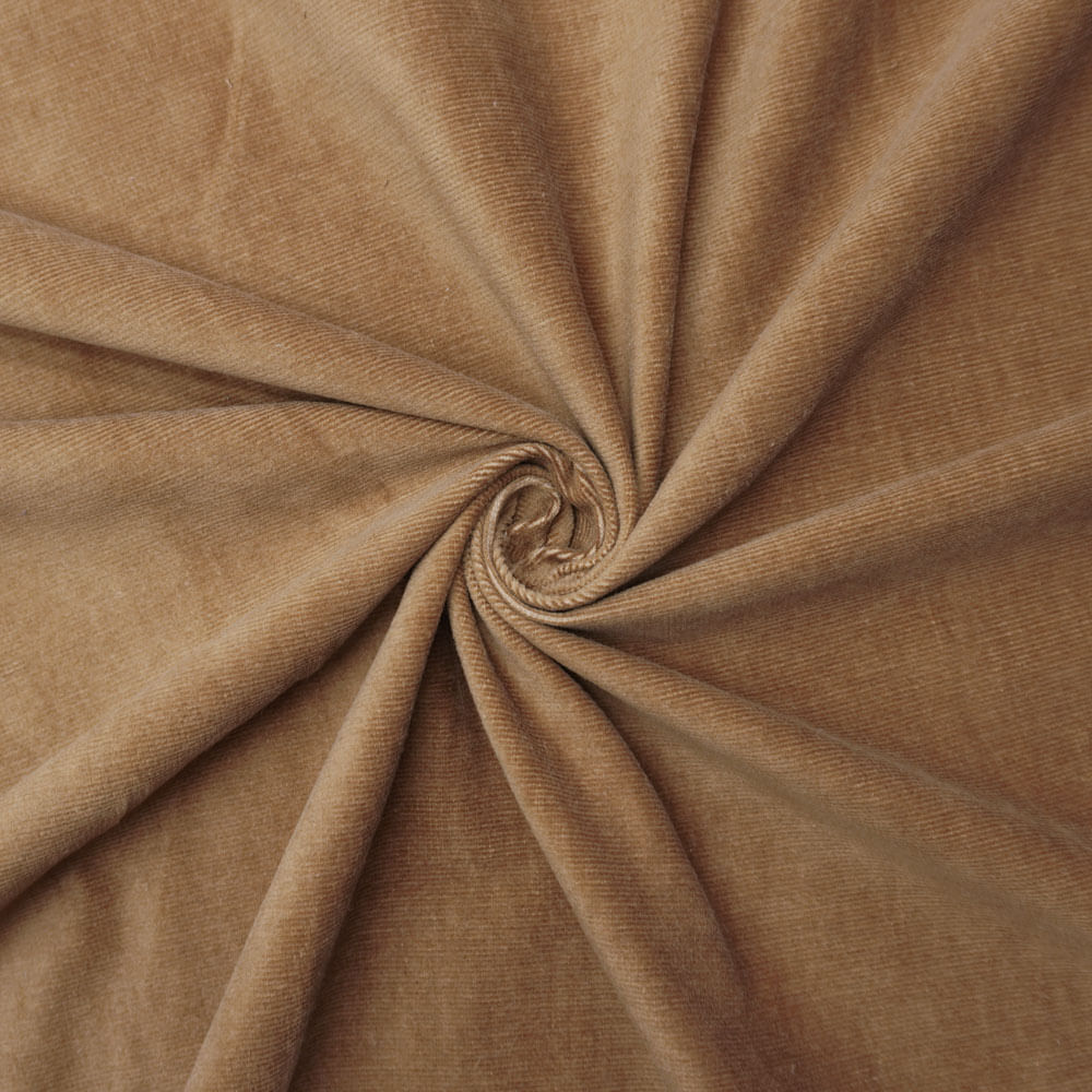 Tecido veludo cotelê com elastano marrom (outono/inverno)