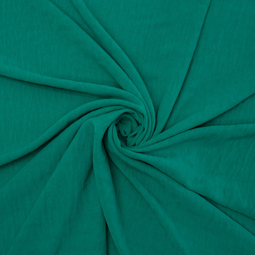 Tecido crepe summer verde esmeralda