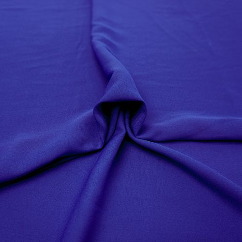 Tecido musseline toque de seda encorpado azul royal