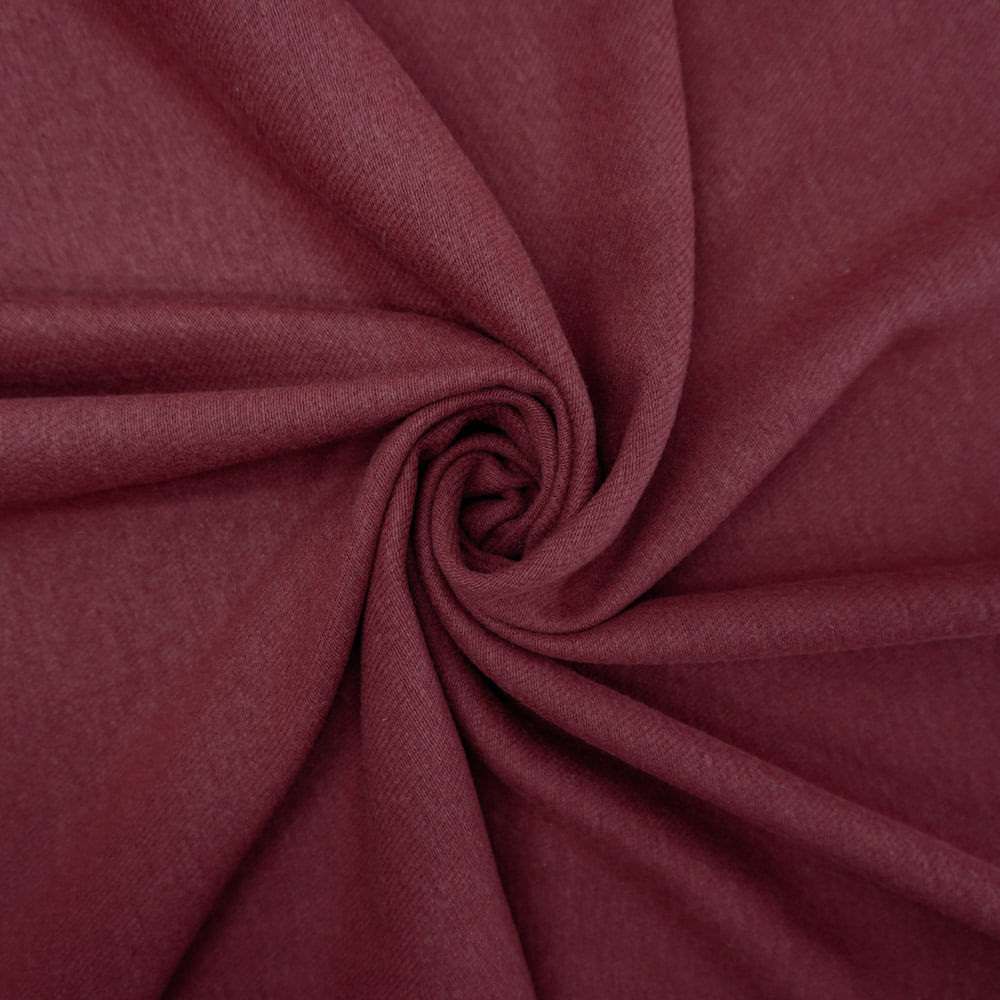 Tecido lã mista marsala (tecido italiano legítimo)