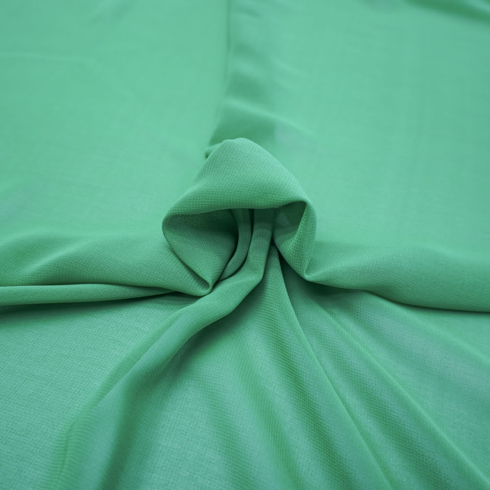 Tecido musseline toque de seda verde