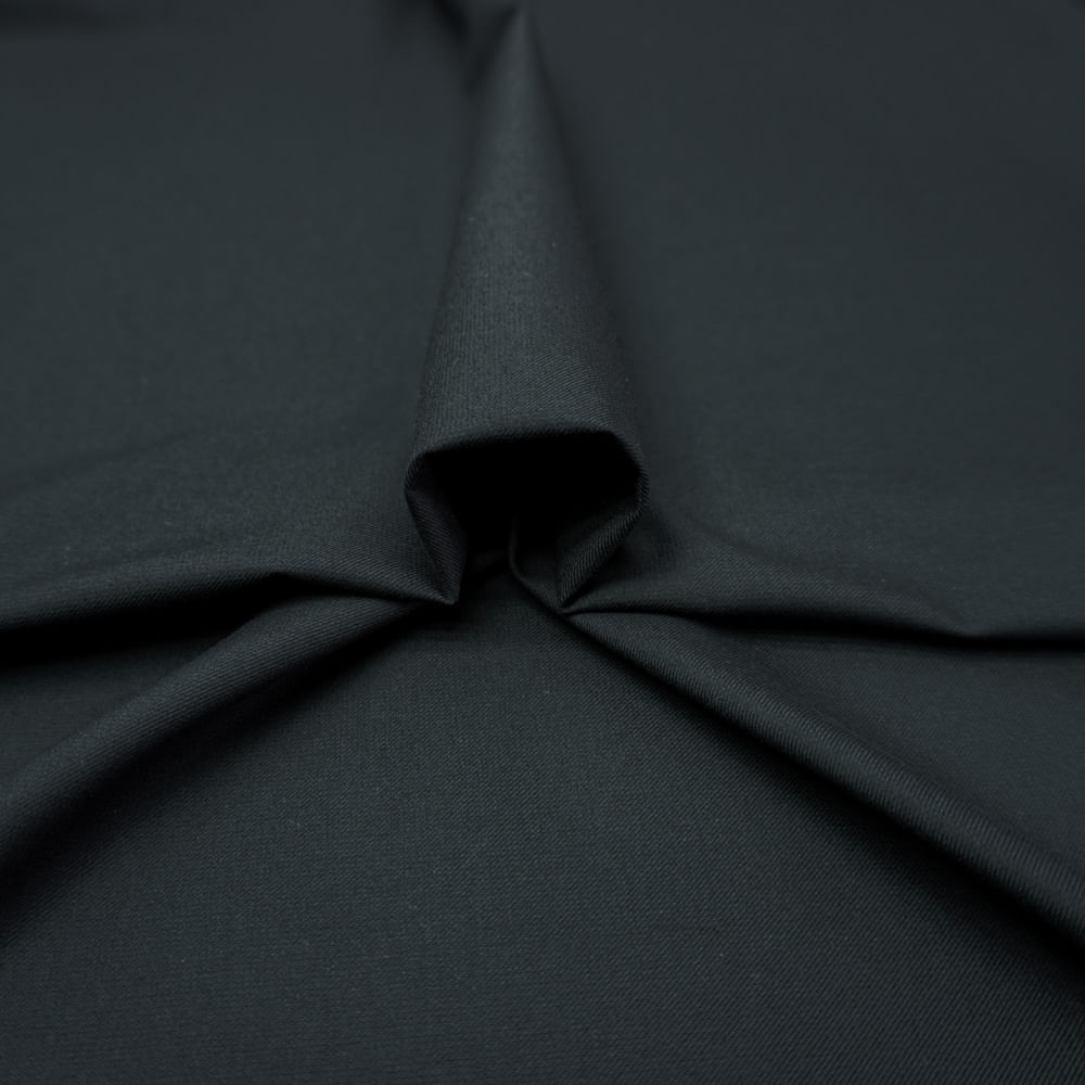 Tecido alfaiataria leve preto (tecido italiano legítimo)