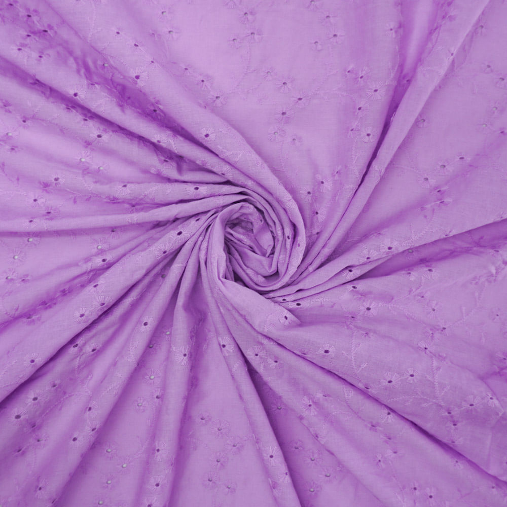Tecido laise 100% algodao lilas