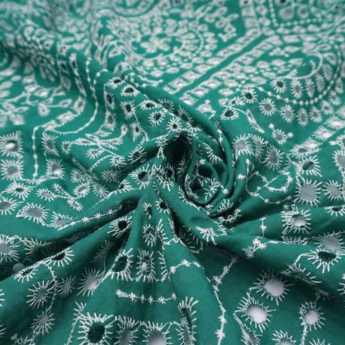 Tecido laise algodão puro verde