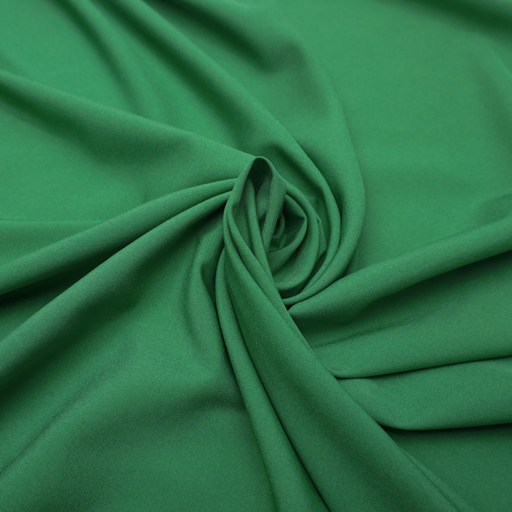 Tecido seda pluma verde bandeira