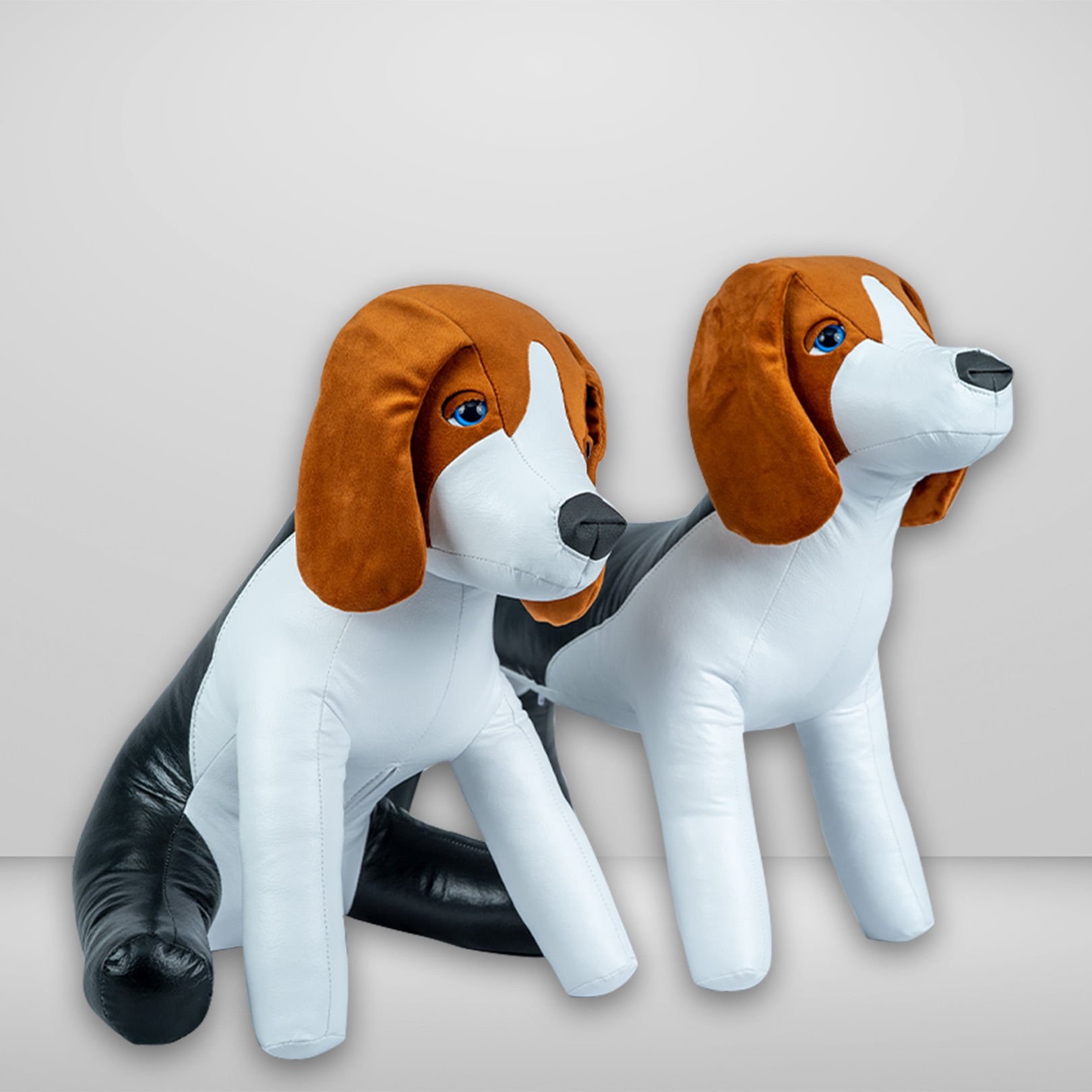 Kit 2 manequins costura pet cachorro Beagle em Pé e Sentado