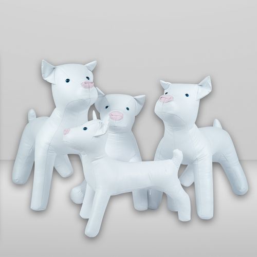 Kit 4 manequins costura pet Vira-Lata Focinho Rosa