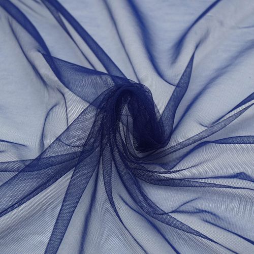 Tecido tule ilusione (ilusion) azul marinho