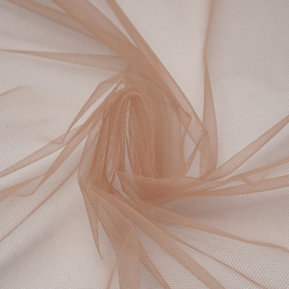 Tecido tule nude especial para pedraria (ideal para saia)
