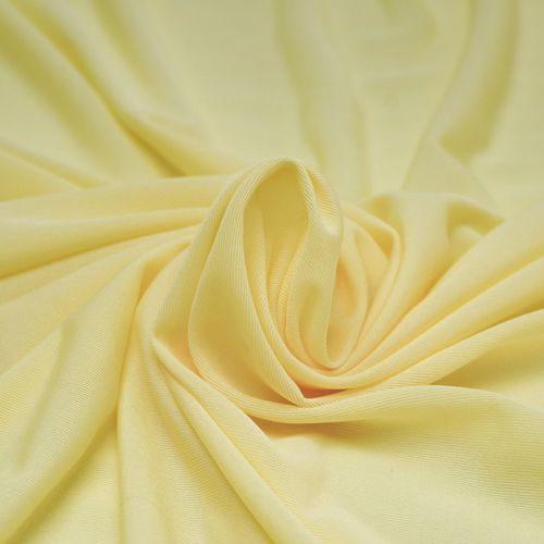 Tecido malha 2ª pela amarelo claro