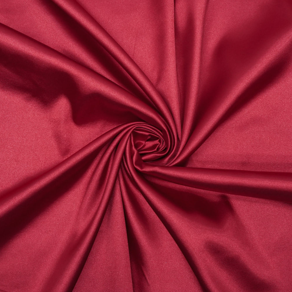 Tecido cetim toque de seda com elastano vermelho
