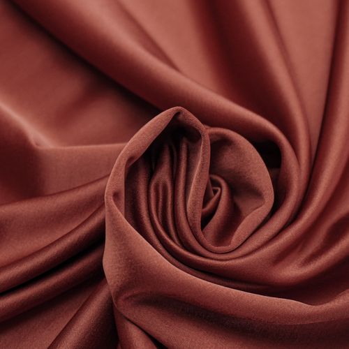 Tecido crepe acetinado terracota