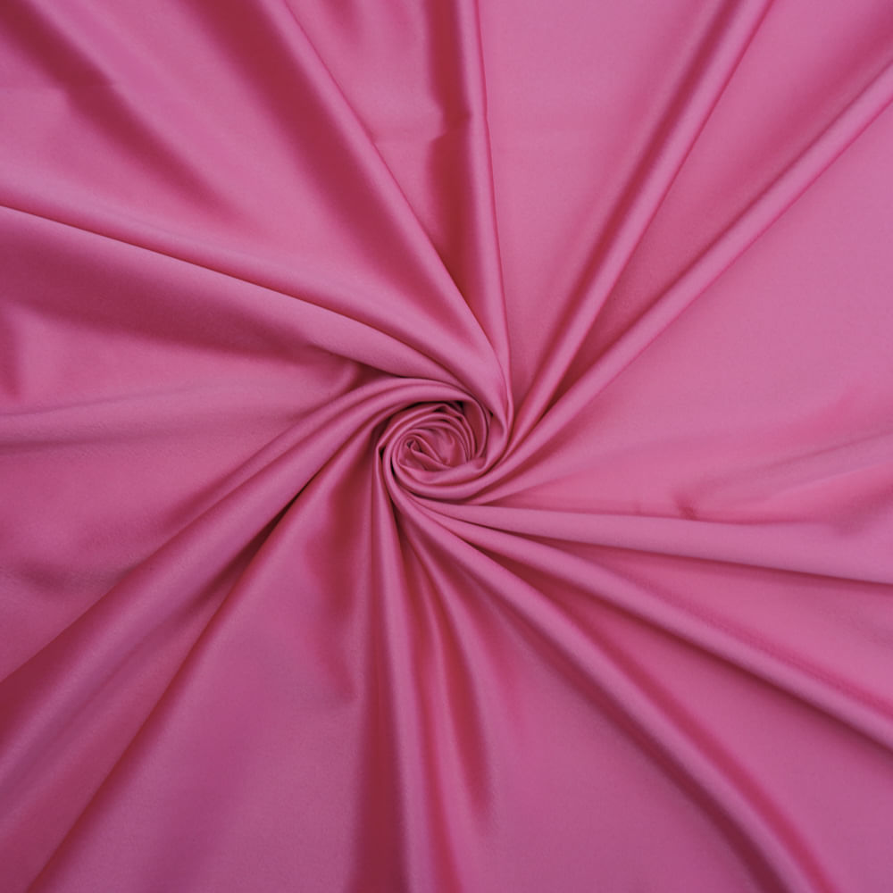 Tecido crepe valentino leve rosa chiclete