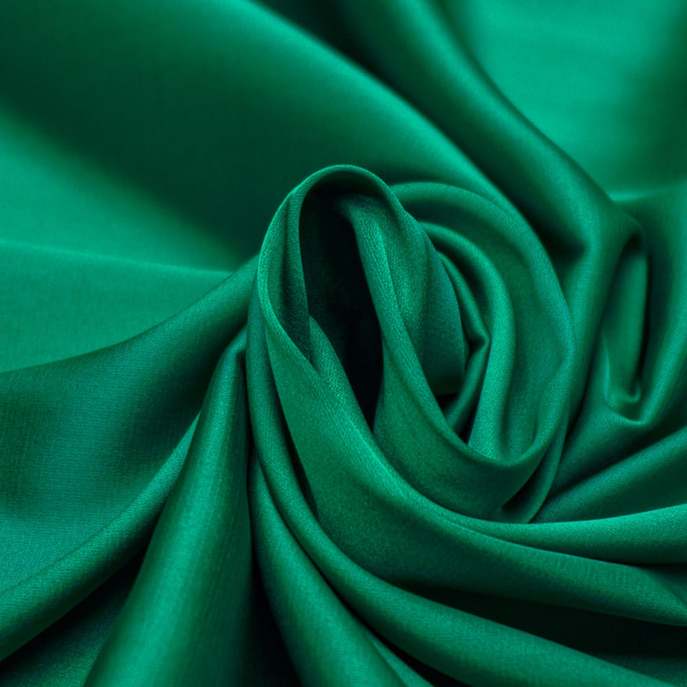 Tecido crepe lorraine verde esmeralda
