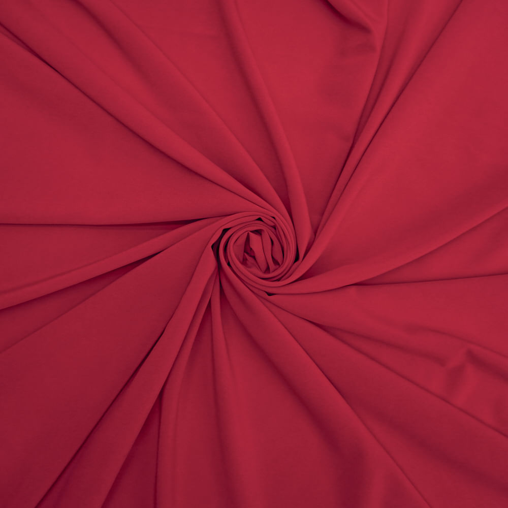 Tecido seda pluma vermelho