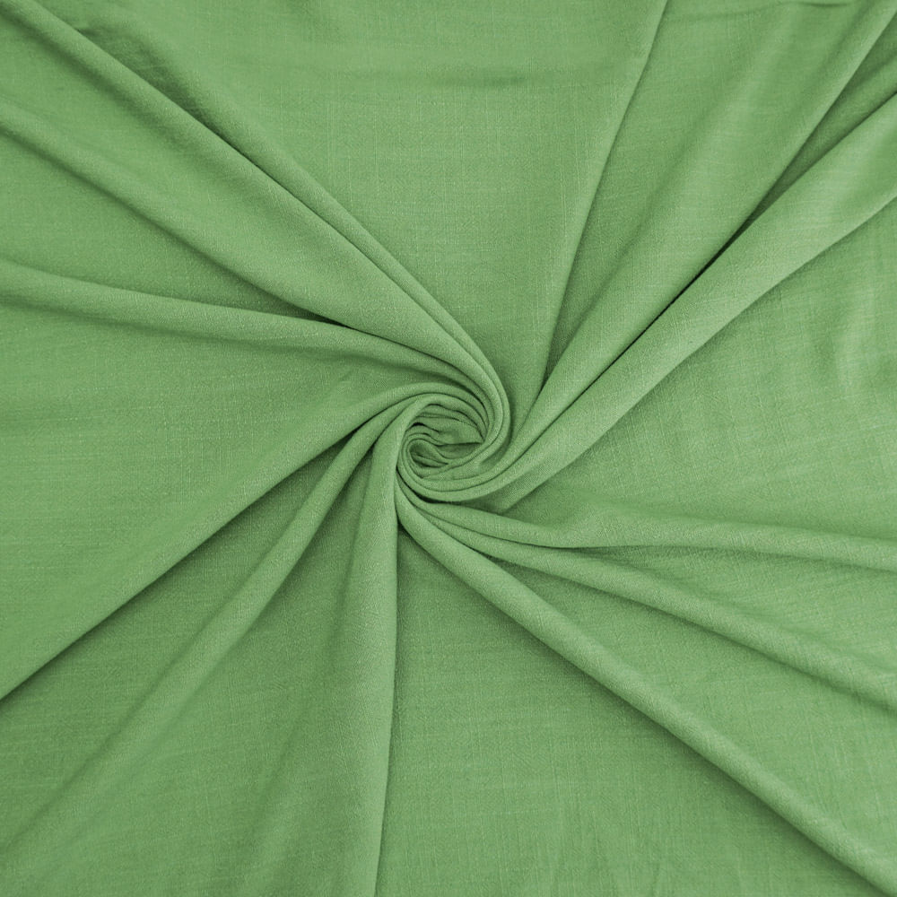 Tecido viscolinho verde folha claro