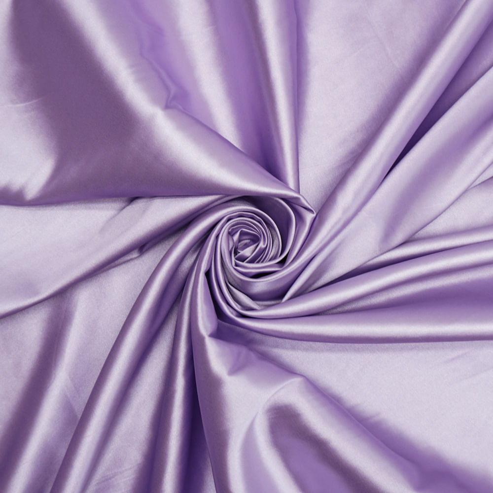 Tecido cetim com elastano lilás lavanda