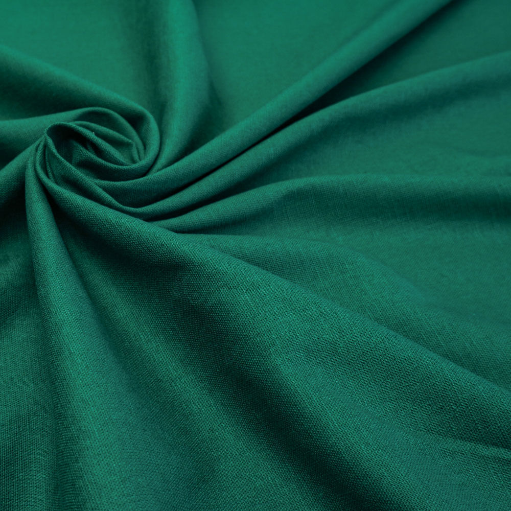 Tecido viscolinho com elastano verde bandeira