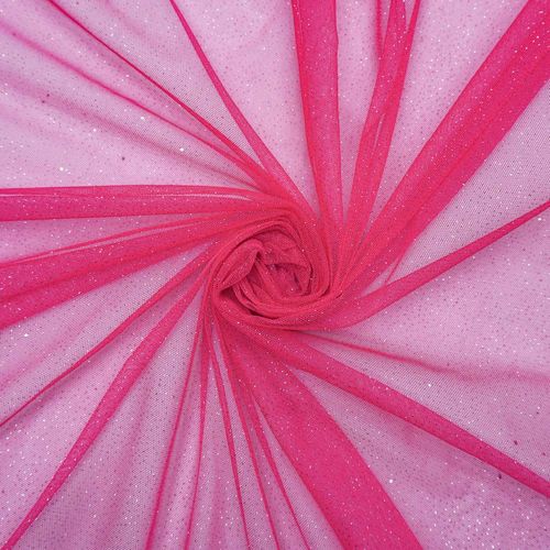 Tecido tule com glitter pink und 190cm x 145cm