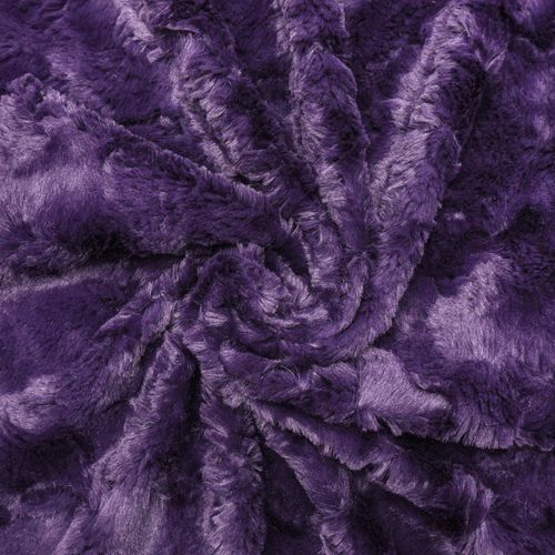 Tecido pele de castor roxo exclusivo itália und 40cm x 150cm