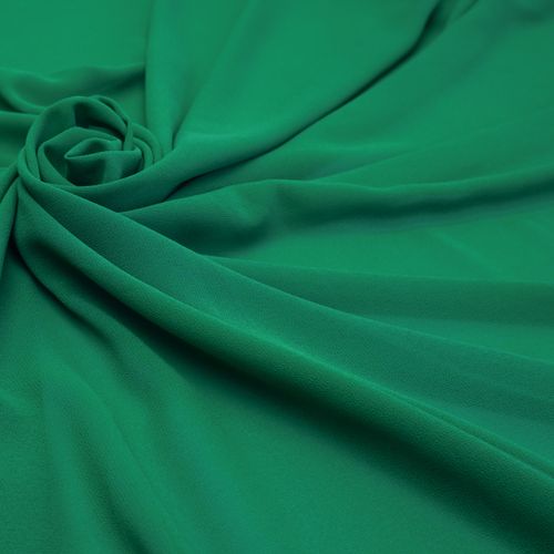 Tecido musseline toque de seda verde folha escuro