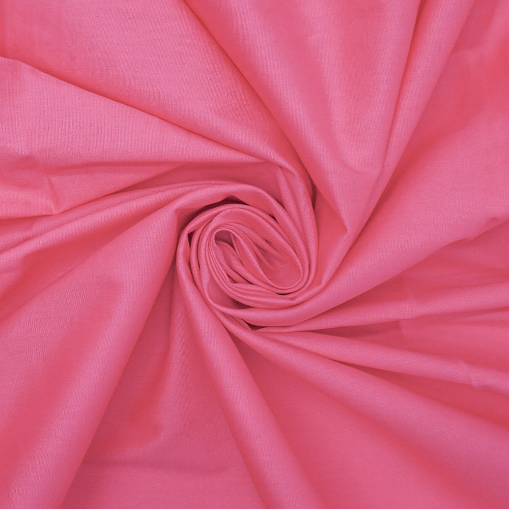 Tecido tricoline com elastano rosa chiclete