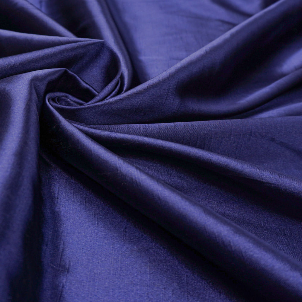 Tecido shantung com elastano azul marinho