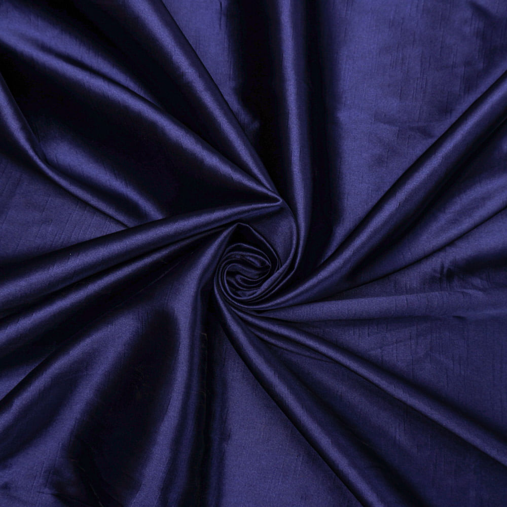Tecido shantung com elastano azul marinho