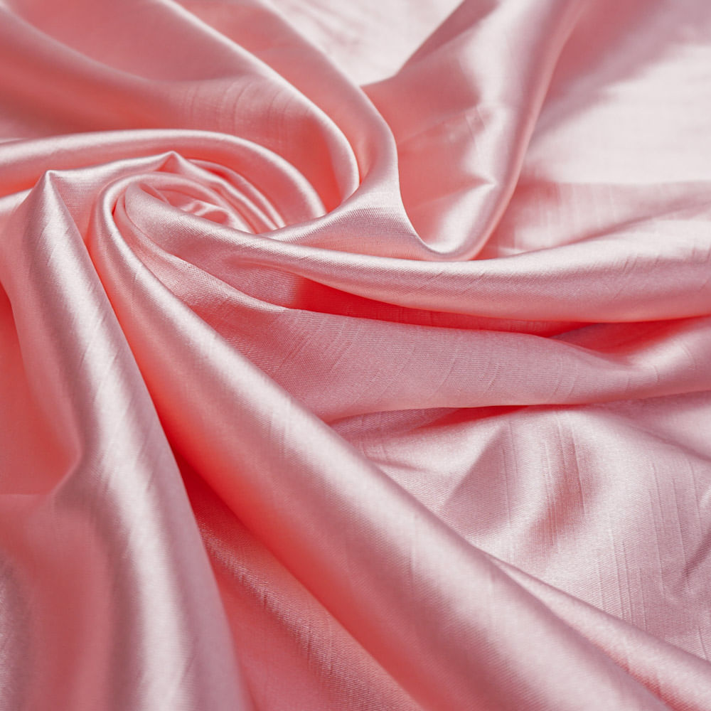 Tecido shantung com elastano rosa claro