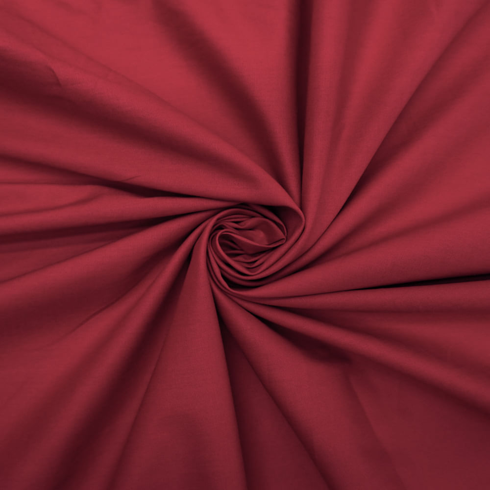 Tecido tricoline com elastano vermelho