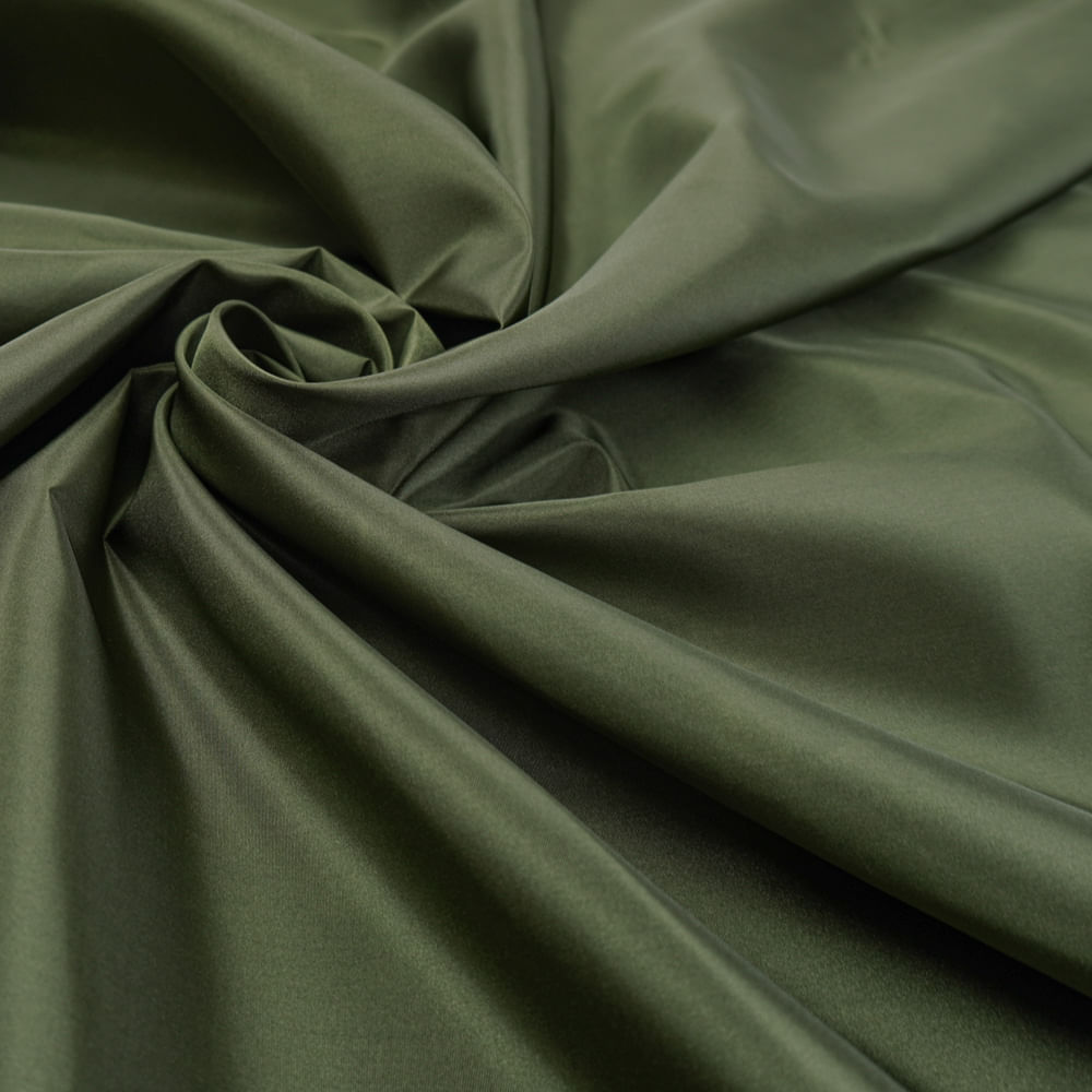 Tecido tafetá sevilha (verão) verde oliva escuro
