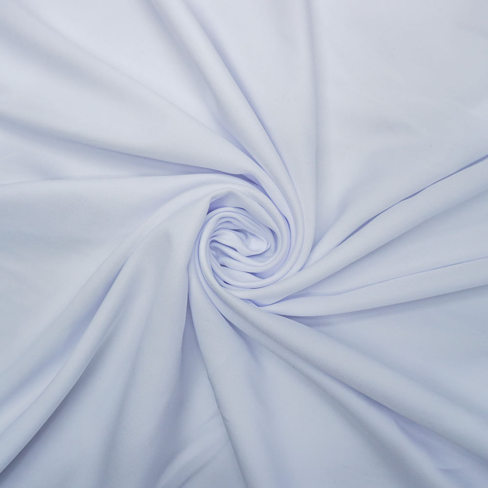Tecido gabardine leve branco (para jalecos)