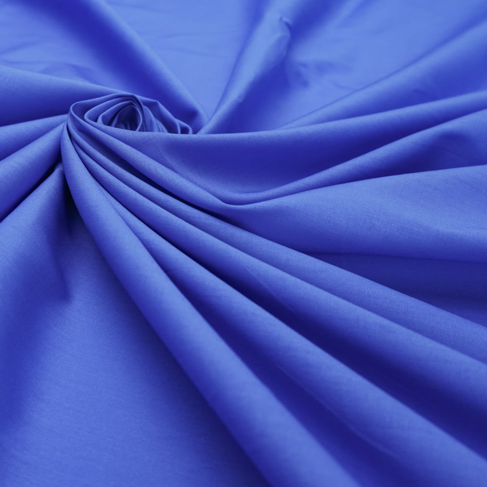 Tecido tricoline azul royal