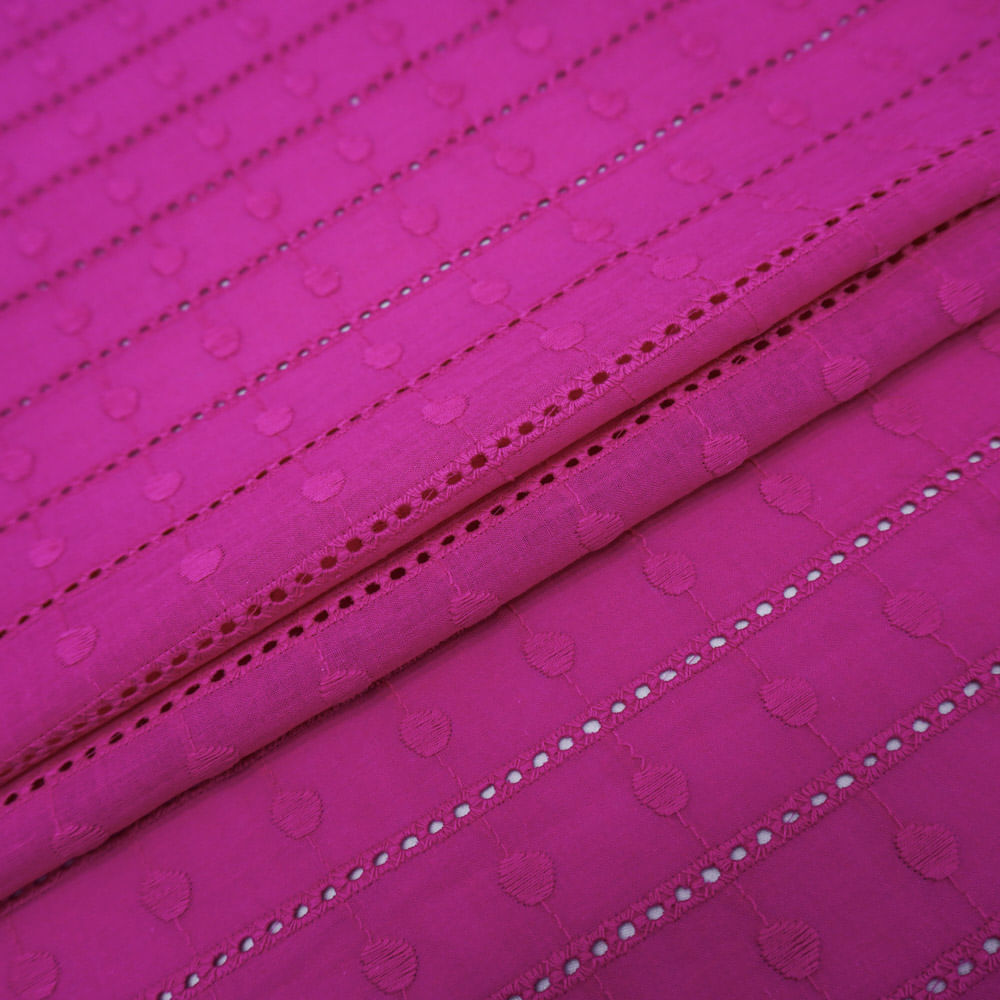Tecido laise puro algodão pink
