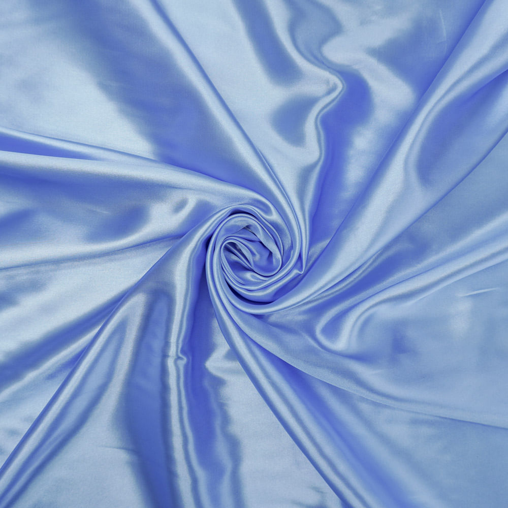 Tecido cetim charmousse azul serenity