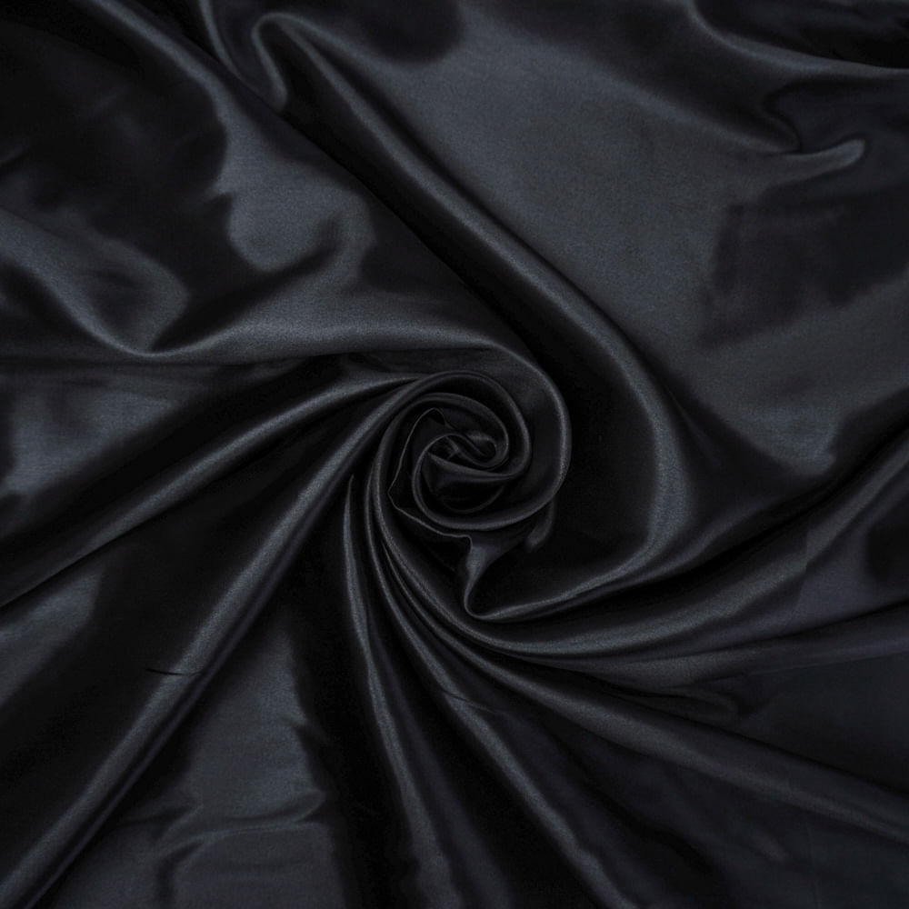 Tecido cetim charmousse preto
