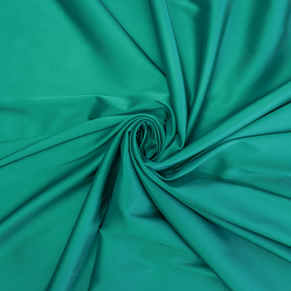 Tecido crepe lorraine verde turquesa