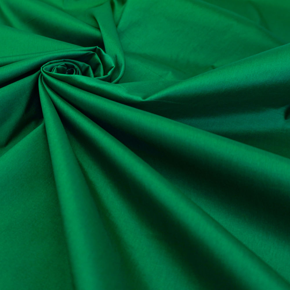 Tecido tafetá indiano verde bandeira claro