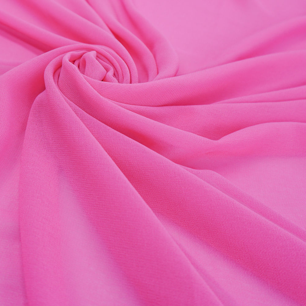 Tecido musseline toque de seda rosa