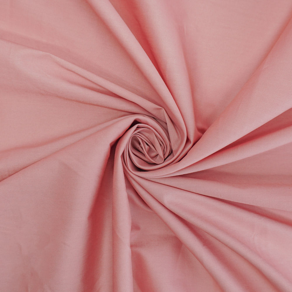 Tecido tricoline com elastano rosê