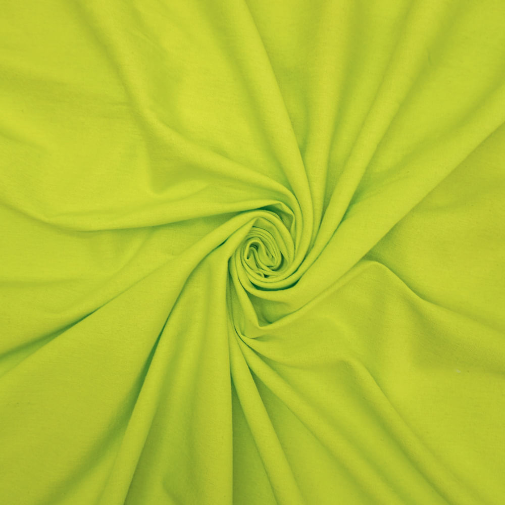 Tecido viscolinho com elastano verde lima
