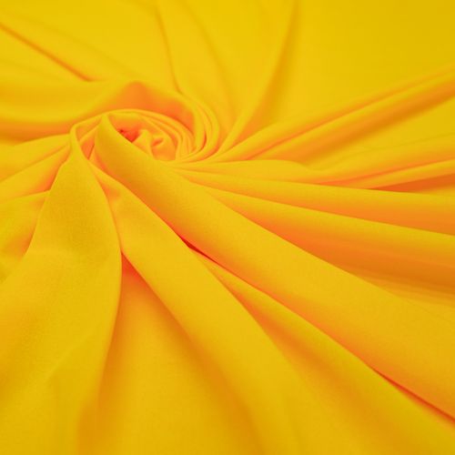 Tecido malha 2ª pele amarelo gema