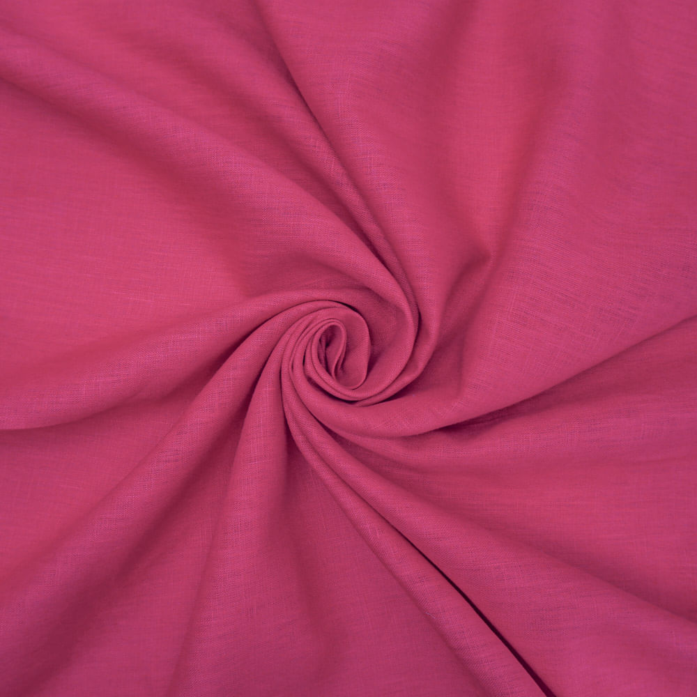 Tecido linho puro pink