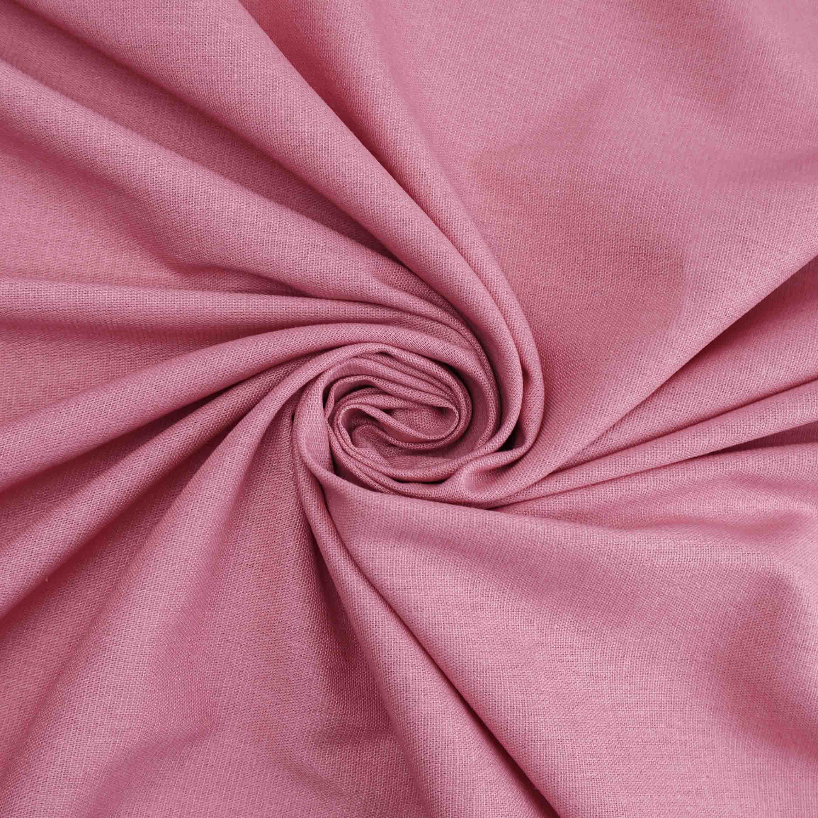 Tecido linho misto com elastano rosa goiaba