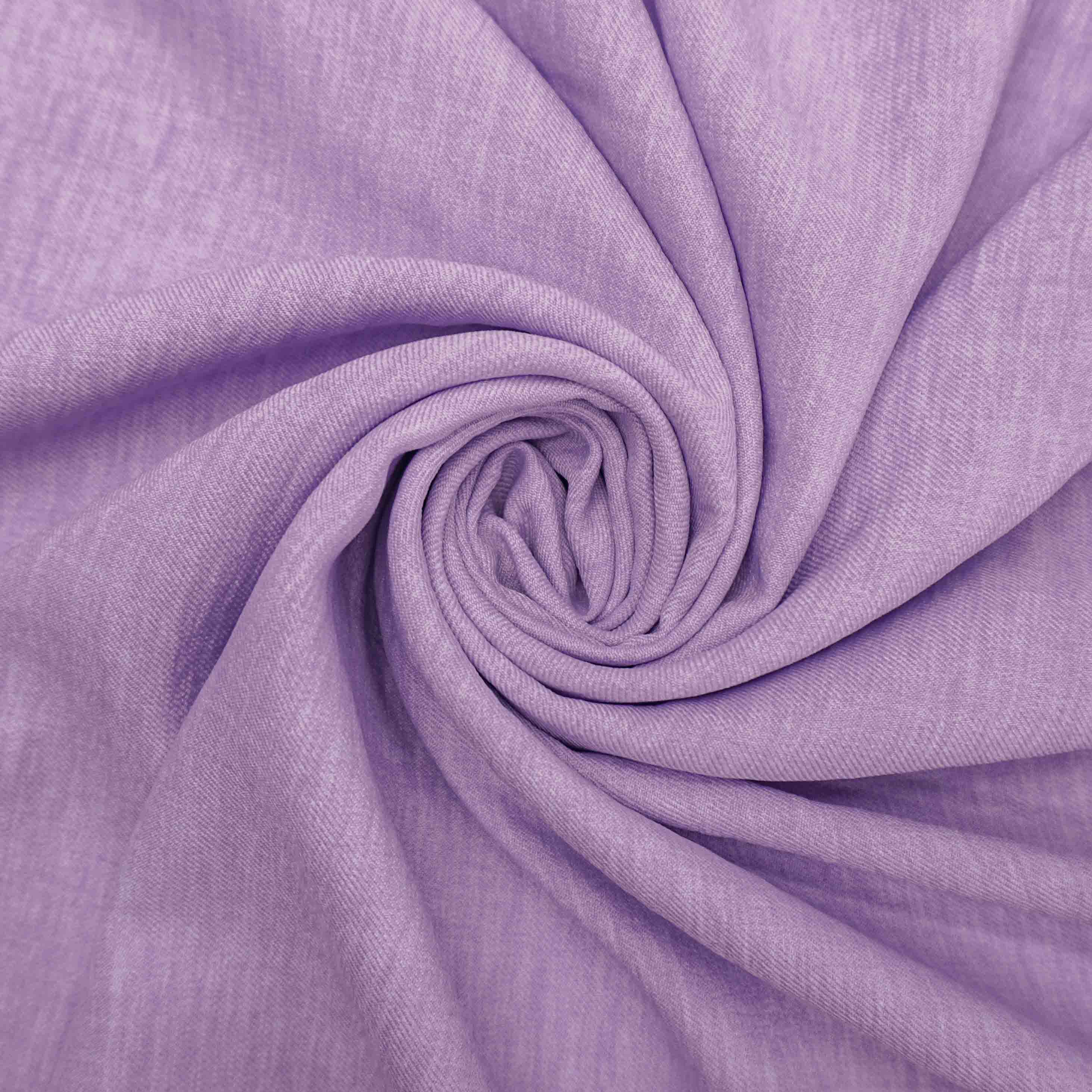 Tecido alfaiataria com textura de linho lilás