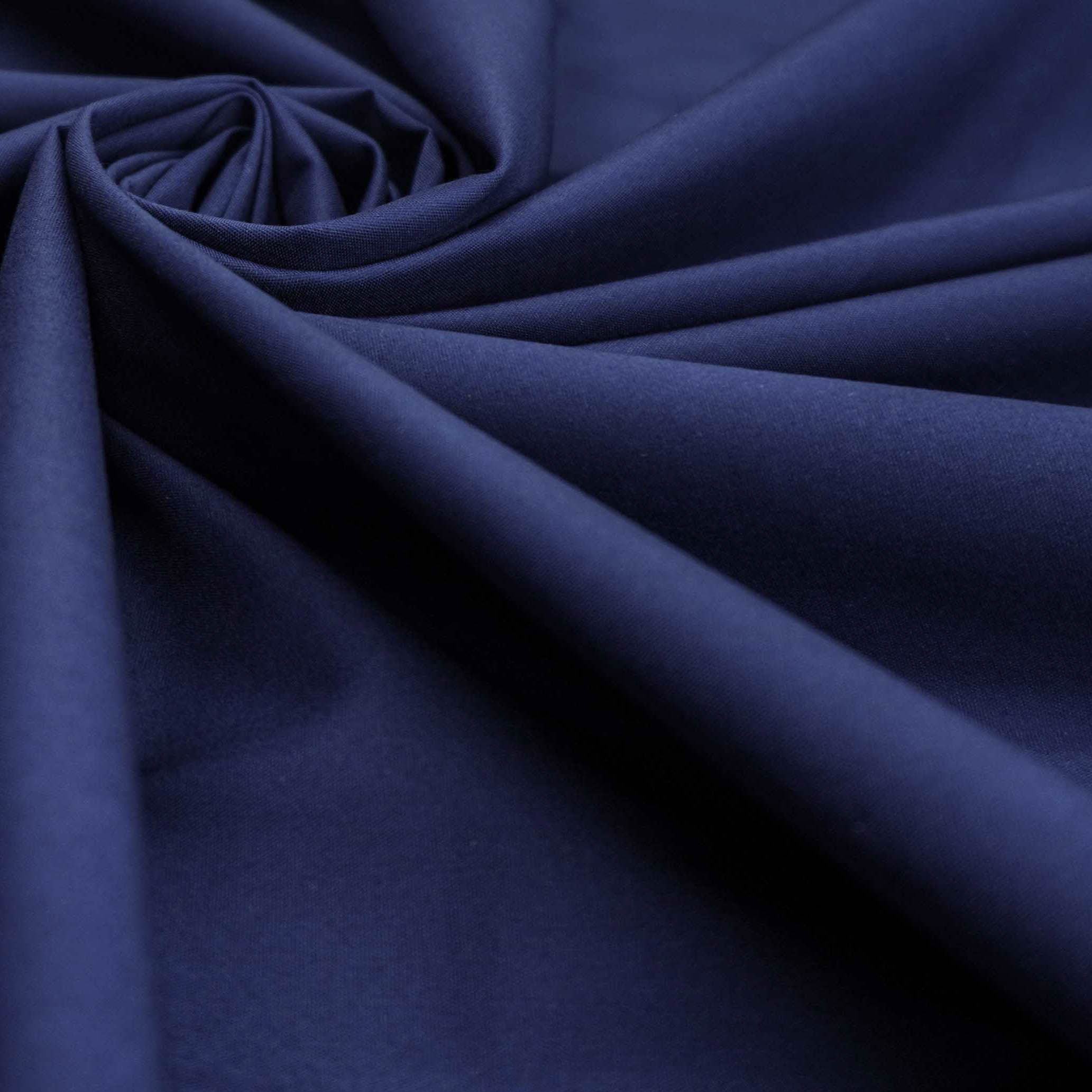 Tecido tricoline com elastano azul marinho