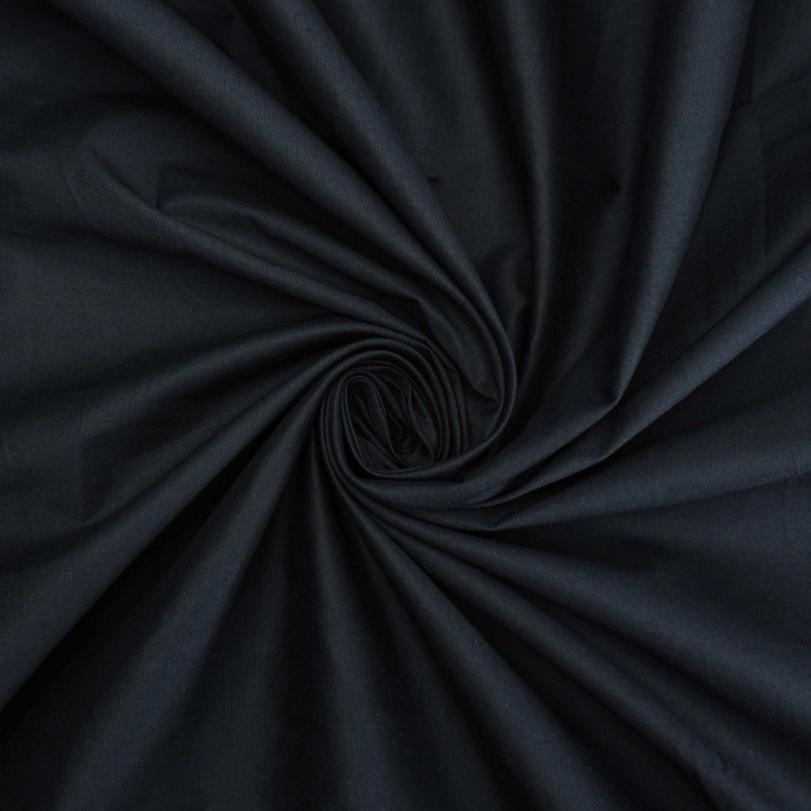Tecido tricoline com elastano preto