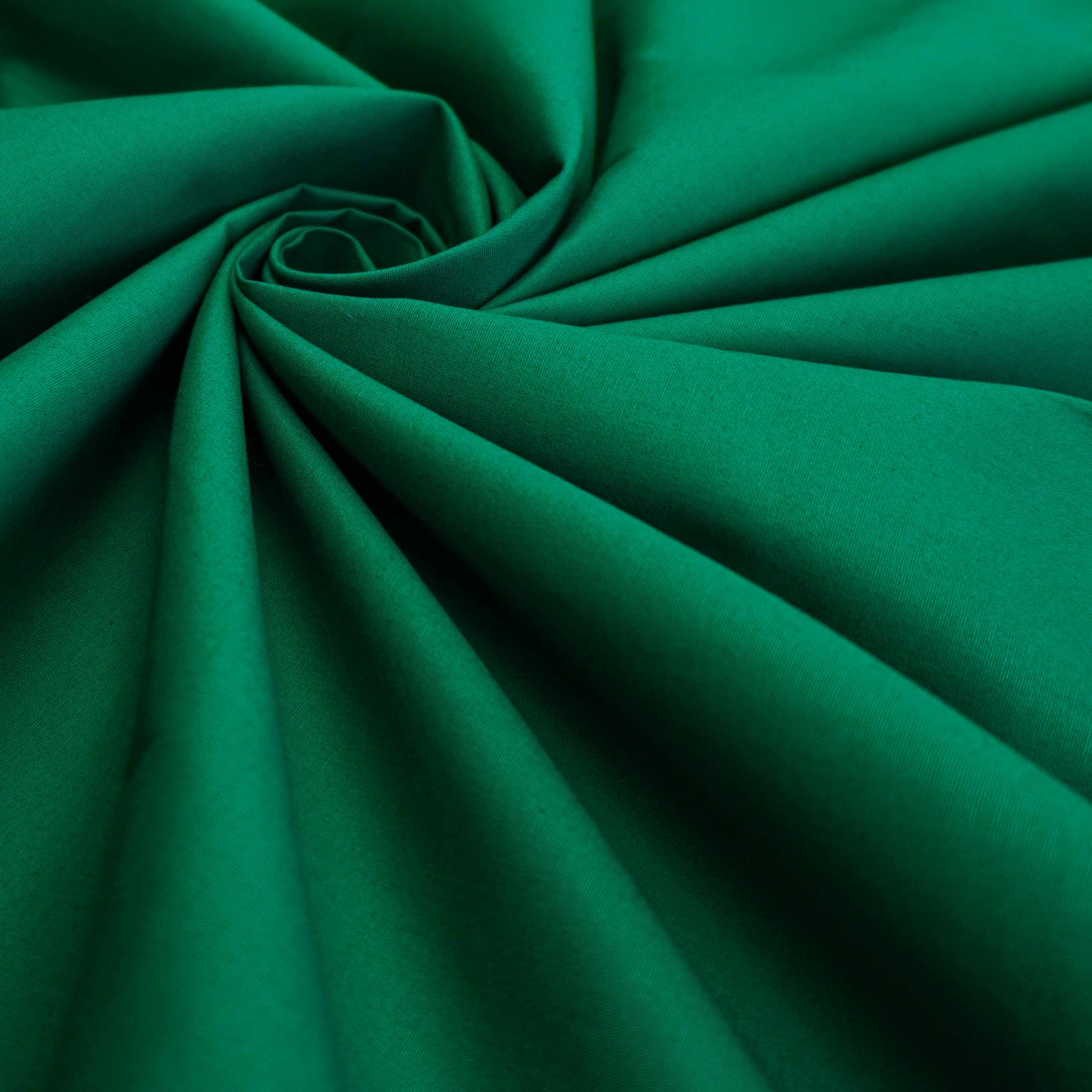 Tecido tricoline com elastano verde bandeira