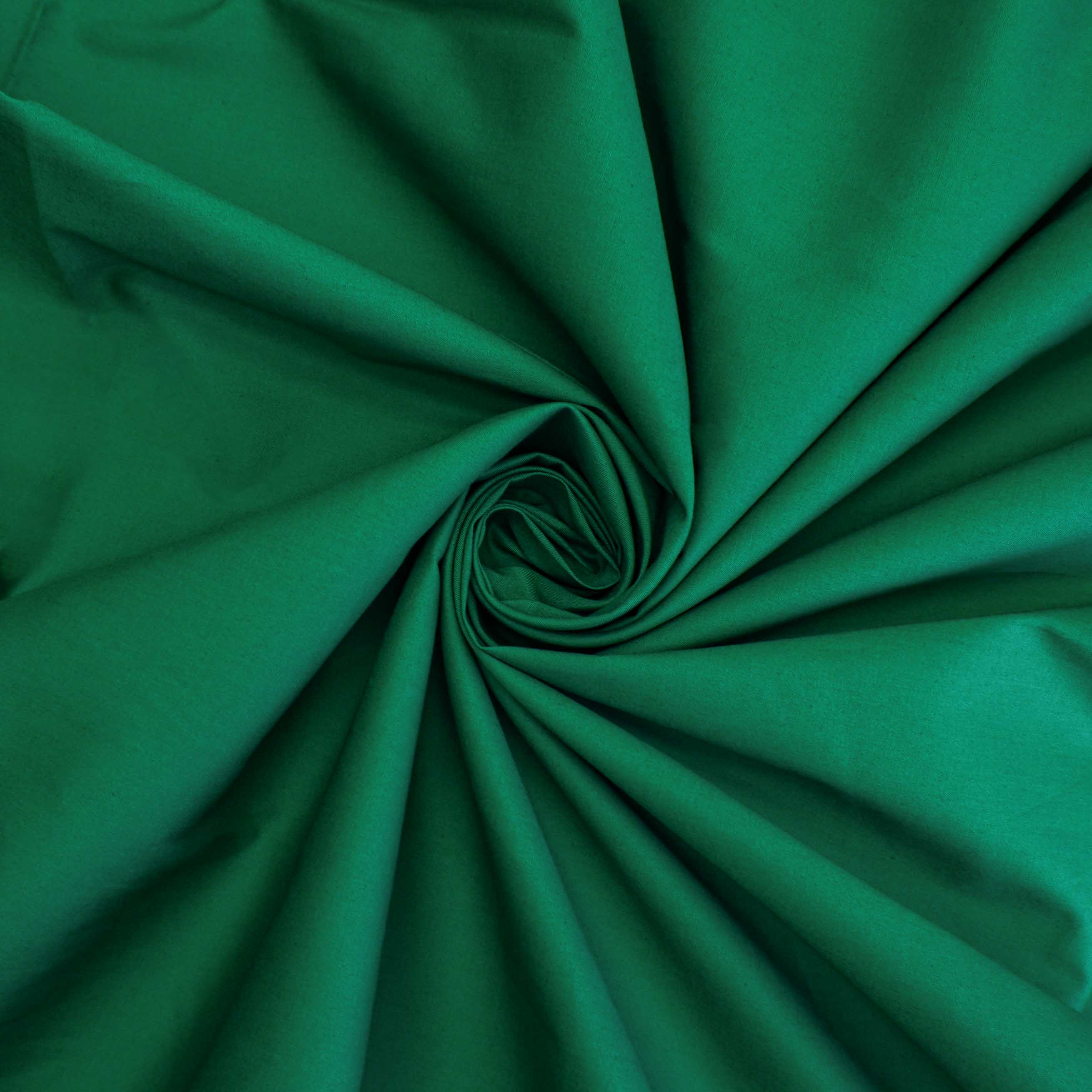 Tecido tricoline com elastano verde bandeira